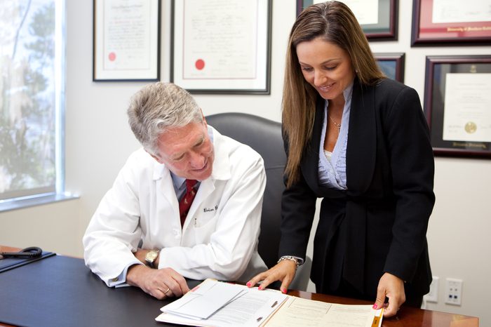 Dr. Boyd with staff