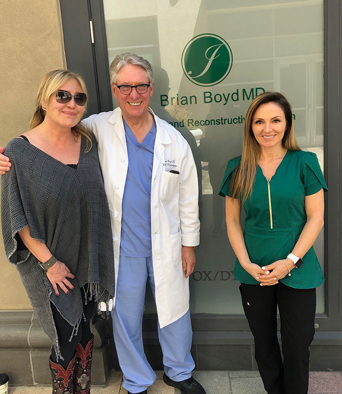 Brian J. Boyd, MD with patient Carol